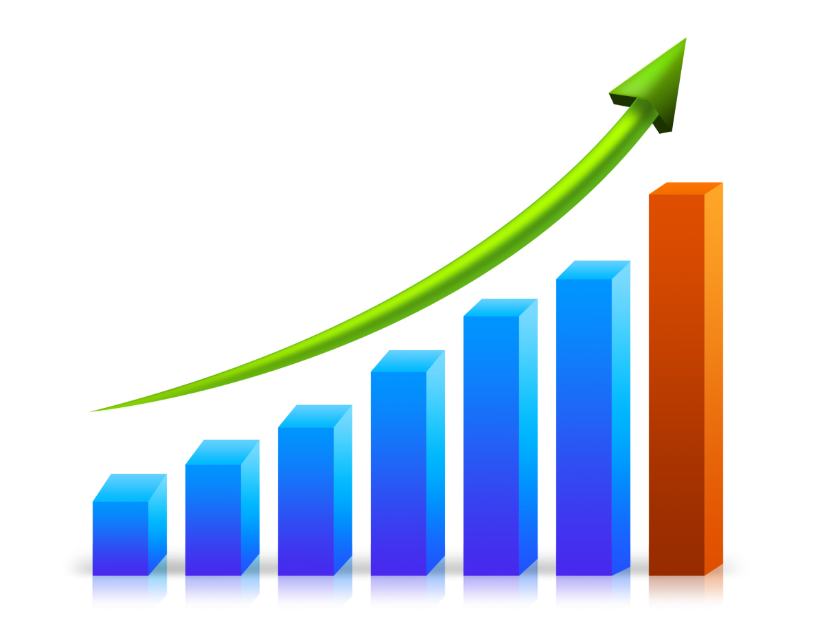 Динамика увеличения. График роста. Диаграмма роста. Графики на прозрачном фоне. Диаграмма вверх.