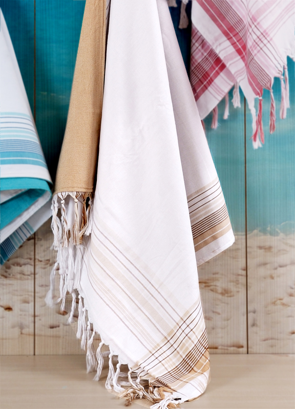 Damla bej (бежевый) полотенце пляжное