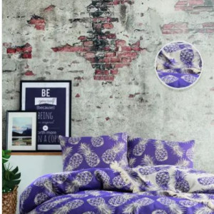 Плед ANANAS BED SPREAD цвет фиолетовый (VIOLET)