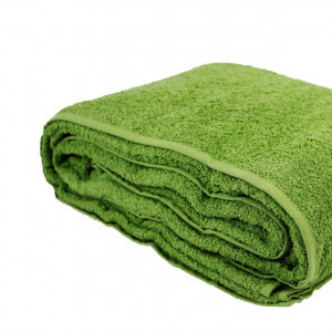 Покрывало махровое зеленое