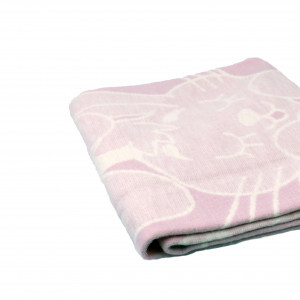 Одеяло Хлопок100% Заяц розовый (арт.02-11)