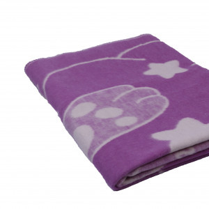 Одеяло байковое арт. 3 Заяц сирень