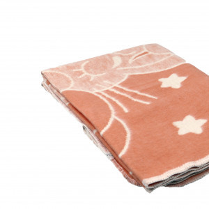 Одеяло байковое арт. 12 Заяц оранжевый