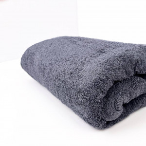 Покрывало махровое серый