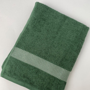 Полотенце махровое Кристаллики оливковый