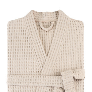 Халат вафельный бежевый